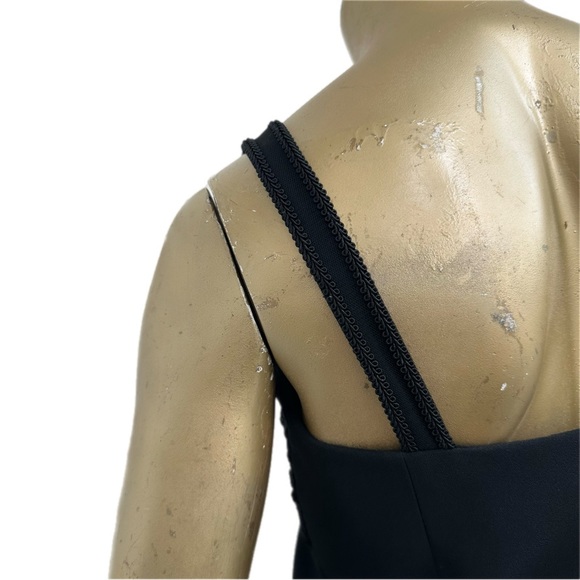 VINTAGE RIMINI BY SHAW EMBELLISHED SLEEVELESS EVENING DRESS SIZE 6, poly/nylon - Picture 5 of 8